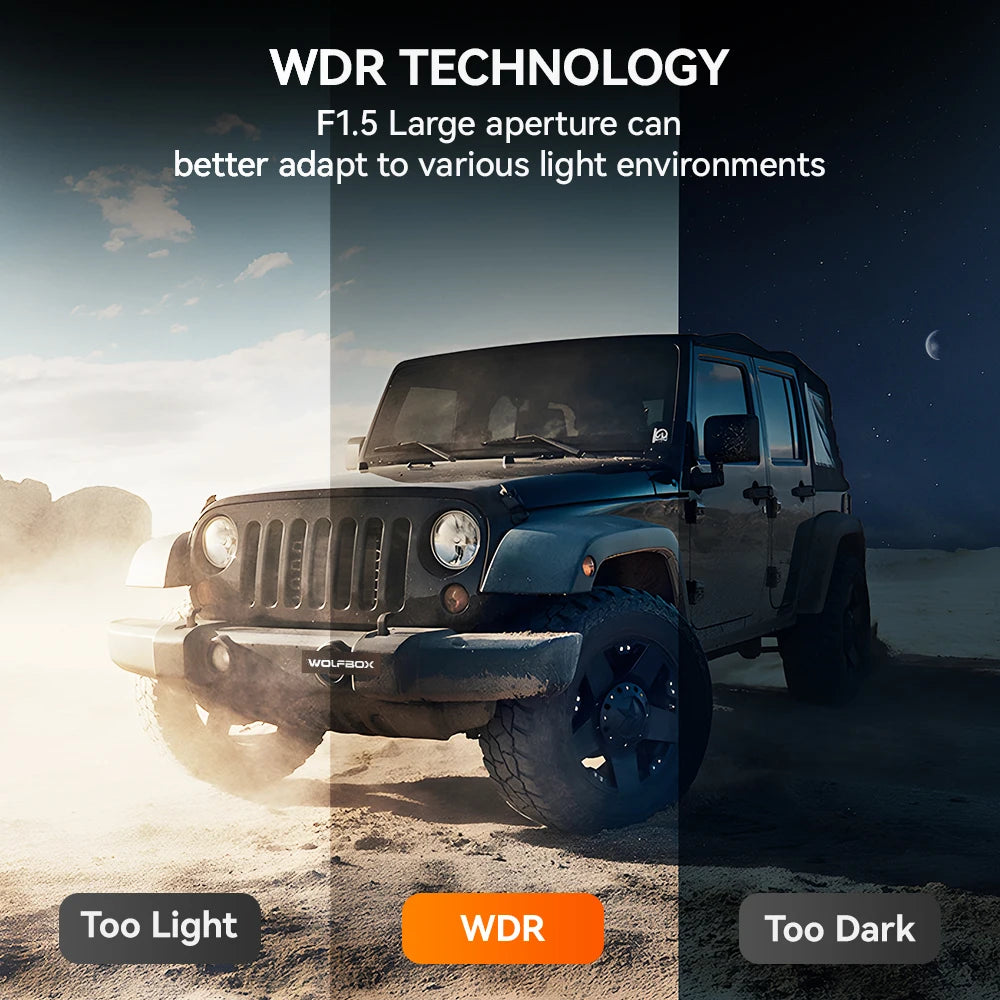 Wolfbox G900 4K Rearview Mirror Dash Cam with GPS by HitMyNeed