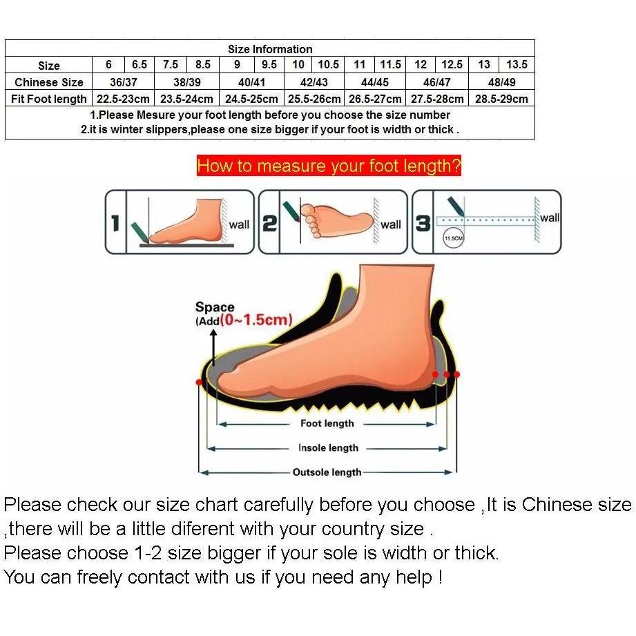 Women & Men Winter Cat Slippers Non-Slip Plush by HitMyNeed