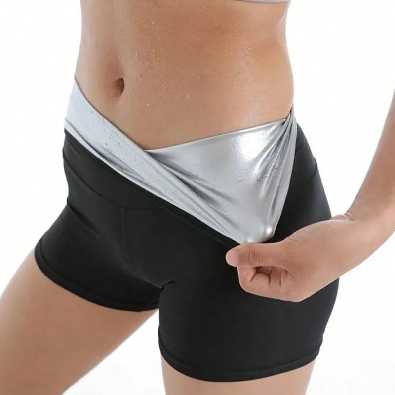 Women Sauna Sweat Leggings Body Shaper Shorts l-60-80kg by HitMyNeed