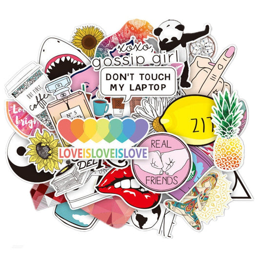 Women's Aesthetic Vinyl Sticker Pack (45pcs) by HitMyNeed