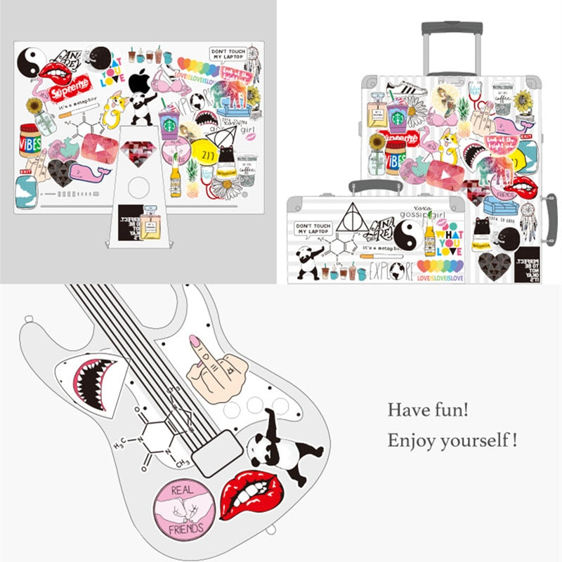 Women's Aesthetic Vinyl Sticker Pack (45pcs) by HitMyNeed