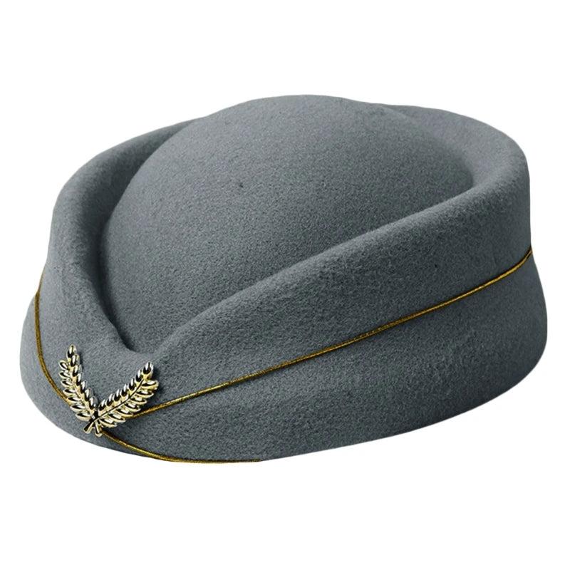 Women's Air Hostess Beret Uniform Costume Hat by HitMyNeed