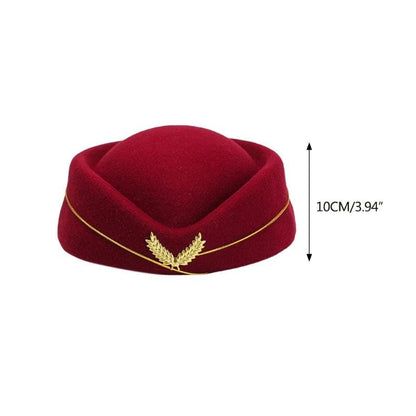 Women's Air Hostess Beret Uniform Costume Hat by HitMyNeed