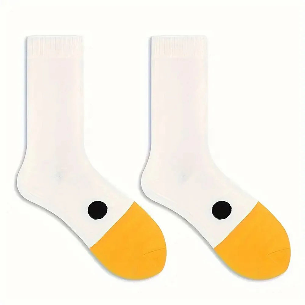 Women's Cartoon Goose Socks - Soft, Cute & Versatile by HitMyNeed