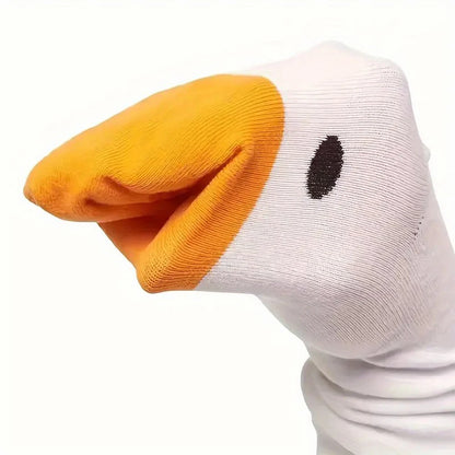 Women's Cartoon Goose Socks - Soft, Cute & Versatile by HitMyNeed