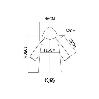 Women's Clear Hooded Raincoat with Belt by HitMyNeed
