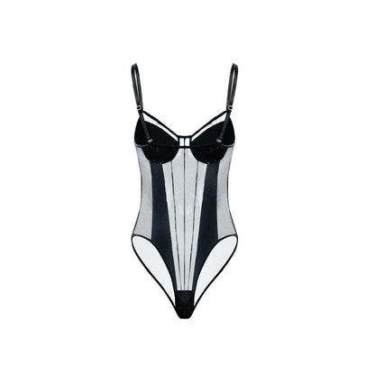 Women's Deep V-Neck Shaping Top with Padded Bra by HitMyNeed