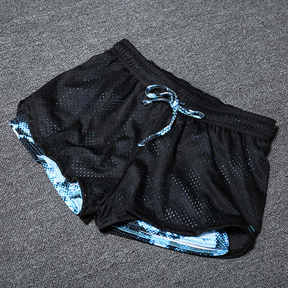 Women's Double Layer Exercise Shorts with Liner pt1 l by HitMyNeed