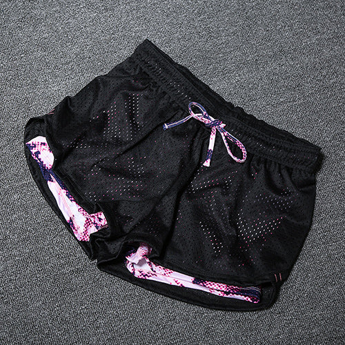 Women's Double Layer Exercise Shorts with Liner pt3 s by HitMyNeed
