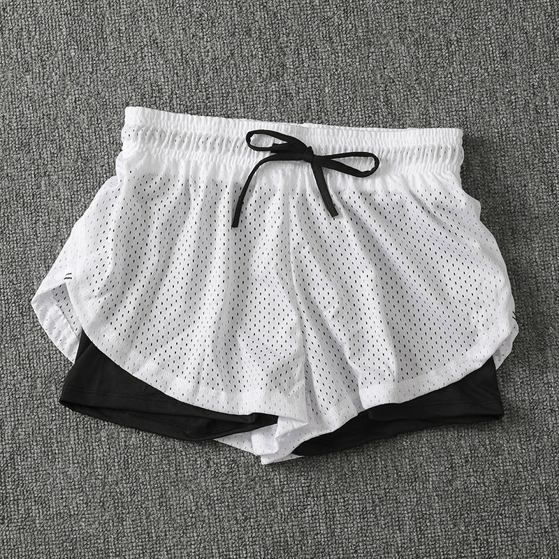 Women's Double Layer Exercise Shorts with Liner pt7 m by HitMyNeed