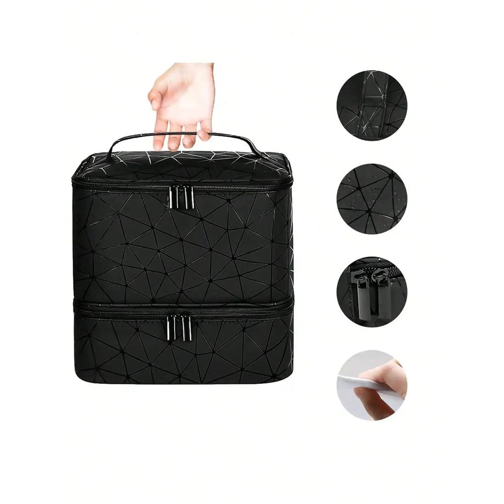 Women's Double-Layer Nail Polish & Oil Travel Bag by HitMyNeed