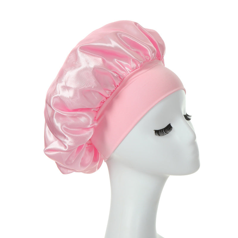 Women's Double-Layer Satin Nightcap (Set of 2) by HitMyNeed