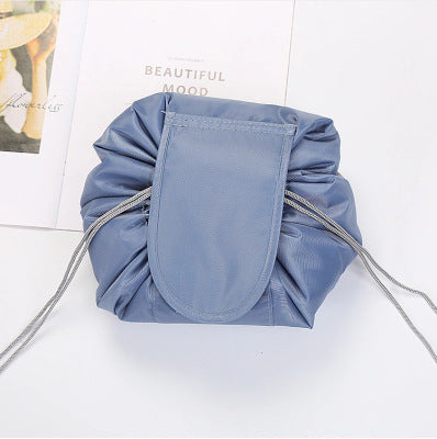 Women's Drawstring Travel Makeup Bag Organizer dark-gray by HitMyNeed