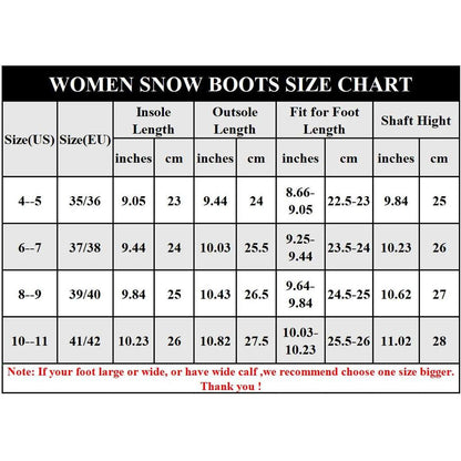 Women's Faux Fur Winter Snow Boots with Warm Lining by HitMyNeed