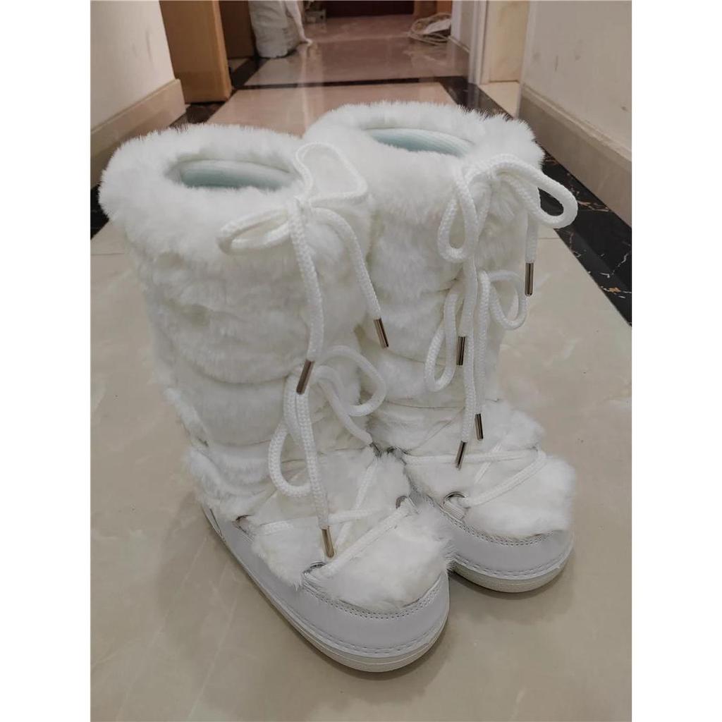 Women's Faux Fur Winter Snow Boots with Warm Lining by HitMyNeed