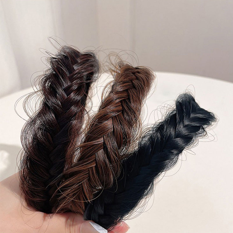 Women's Fishbone Braid Non‑Slip Headband Wig by HitMyNeed