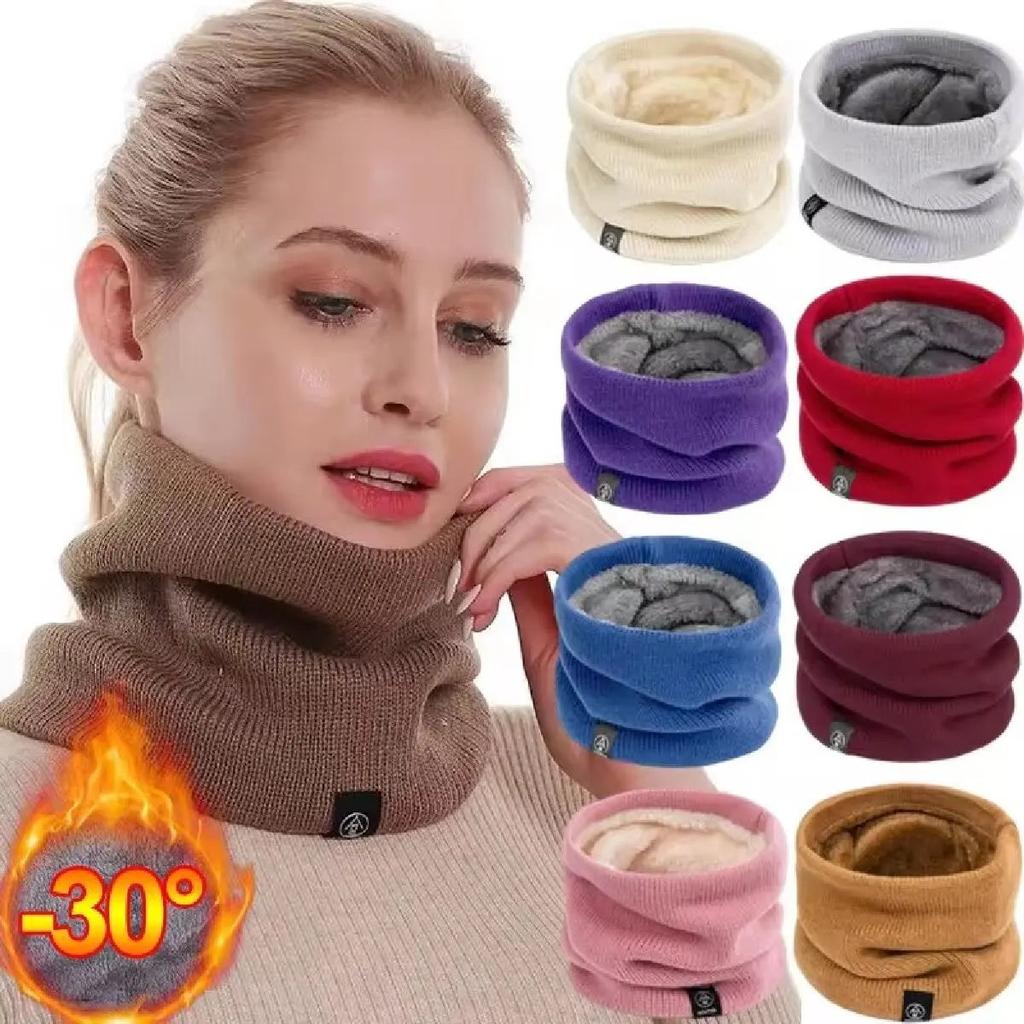 Women's Fleece Lined Knitted Neck Warmer & Headband by HitMyNeed