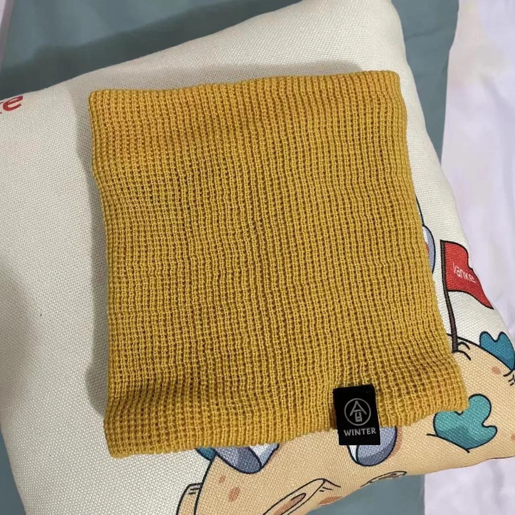 Women's Fleece Lined Knitted Neck Warmer & Headband yellow by HitMyNeed