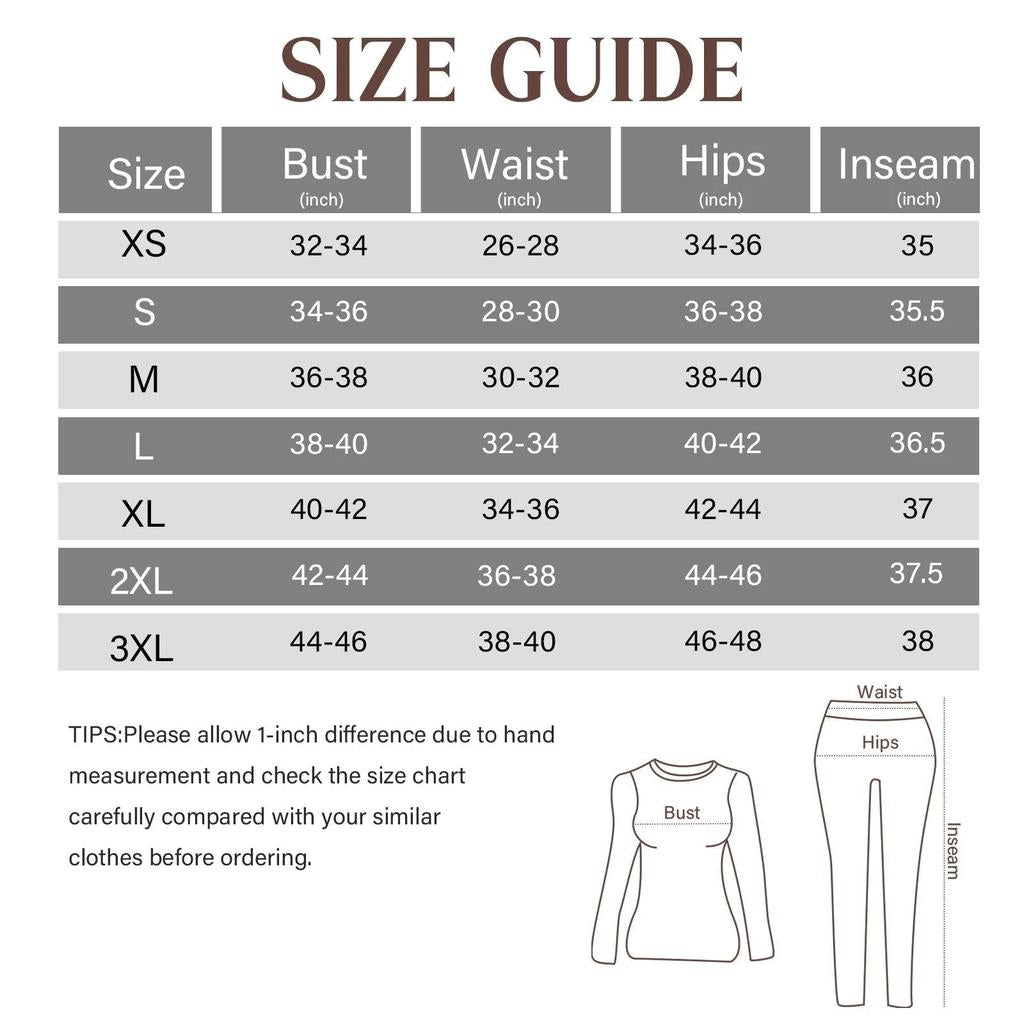 Women's Fleece Lined Thermal Underwear Set by HitMyNeed