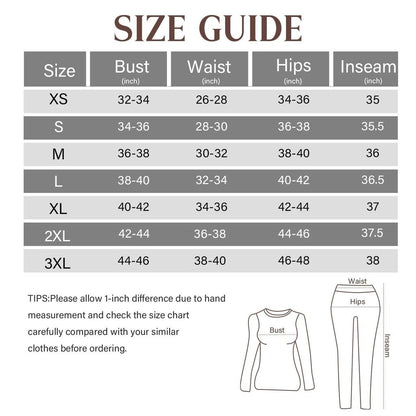 Women's Fleece Lined Thermal Underwear Set by HitMyNeed