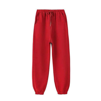 Women's Fleece Lined Winter Leggings red l by HitMyNeed