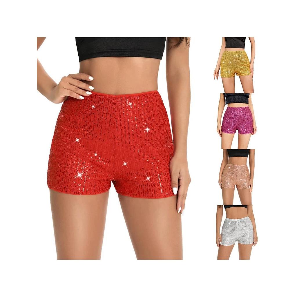 Women's Glitter Sequin Shorts for Parties & Nights Out by HitMyNeed