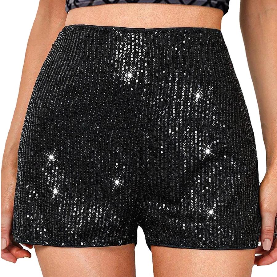 Women's Glitter Sequin Shorts for Parties & Nights Out by HitMyNeed