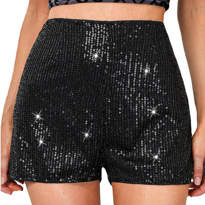 Women's Glitter Sequin Shorts for Parties & Nights Out by HitMyNeed