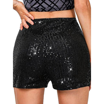 Women's Glitter Sequin Shorts for Parties & Nights Out by HitMyNeed