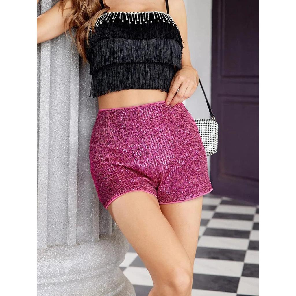 Women's Glitter Sequin Shorts for Parties & Nights Out by HitMyNeed