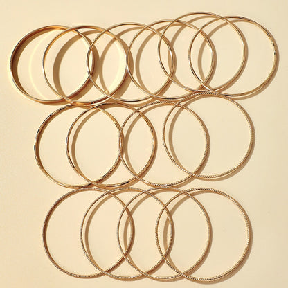 Women's Gold-Tone Bangle Set (14 Pieces) by HitMyNeed