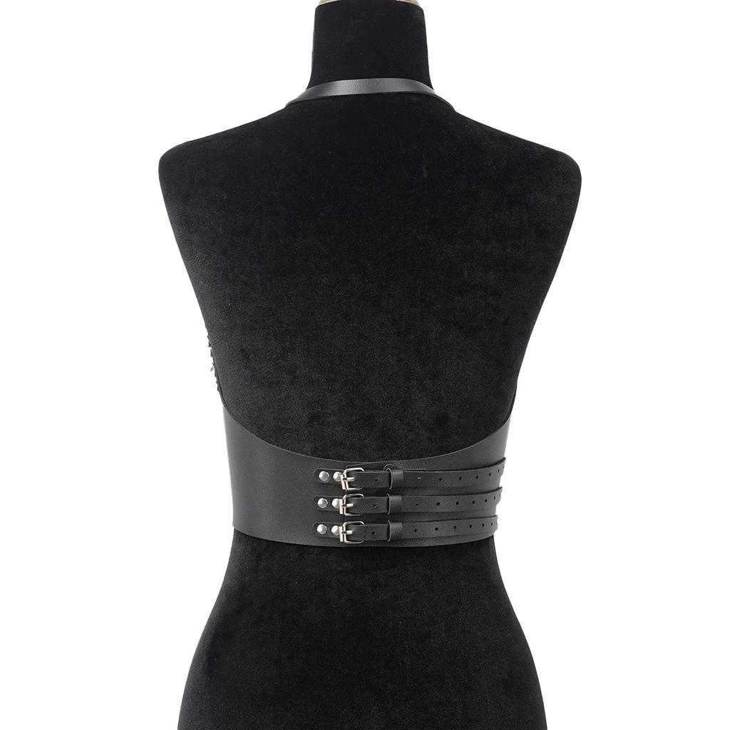 Women's Gothic Chain Corset Belt with Tassels by HitMyNeed
