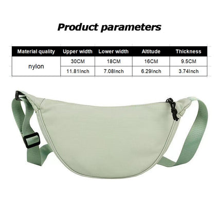 Women's Half Moon Crossbody Chest Bag by HitMyNeed