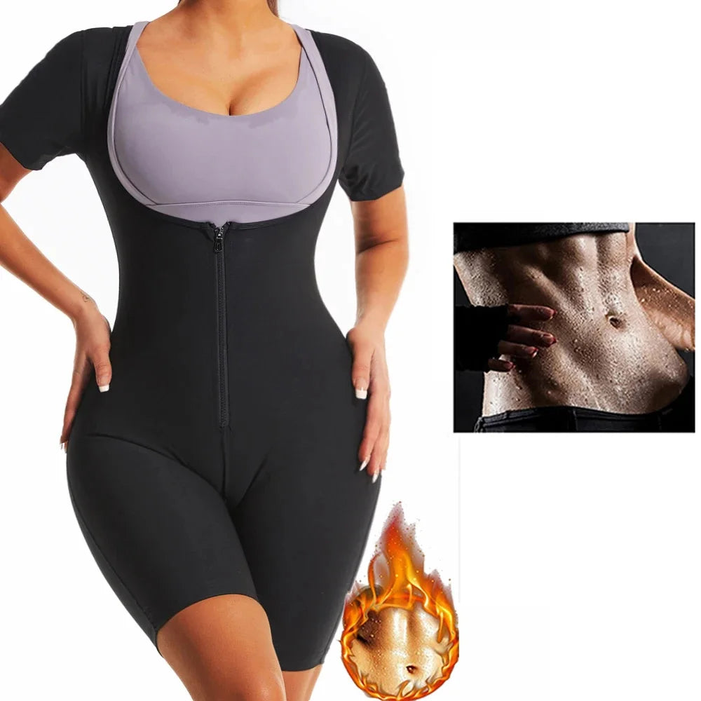 Women's High Compression Sauna Bodysuit Shapewear by HitMyNeed