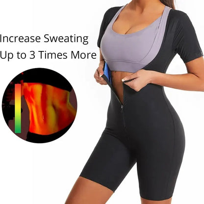 Women's High Compression Sauna Bodysuit Shapewear by HitMyNeed