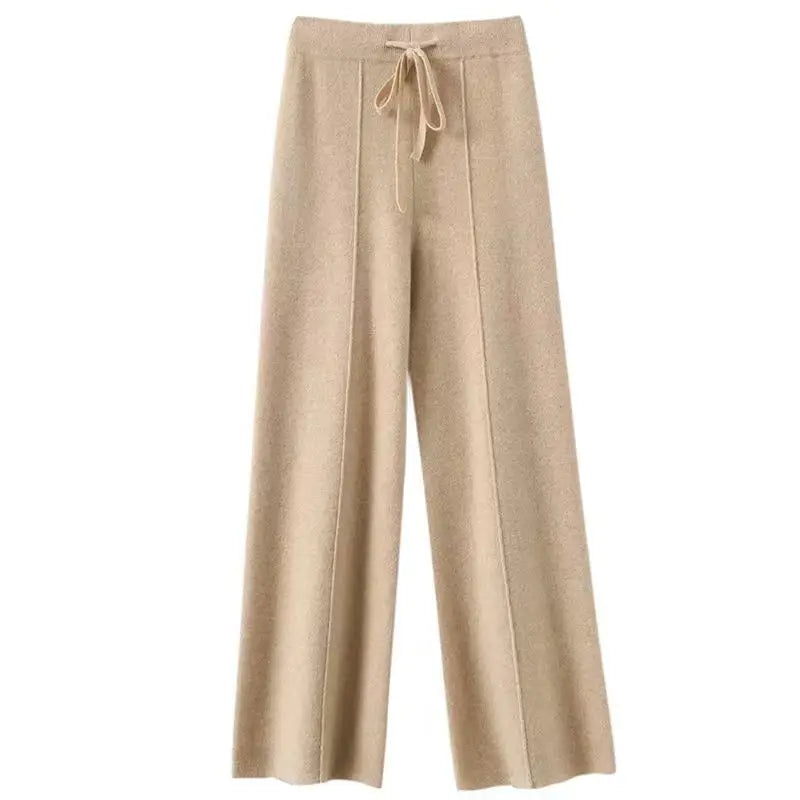 Women's High Waist 100% Merino Wool Pants by HitMyNeed