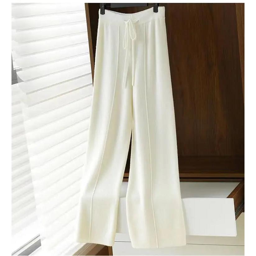 Women's High Waist 100% Merino Wool Pants by HitMyNeed