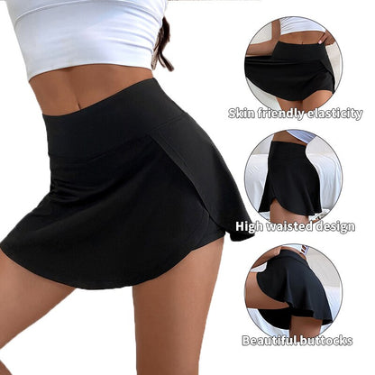 Women's High Waist Sports Skort for Running & Yoga by HitMyNeed