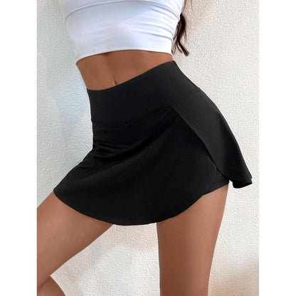 Women's High Waist Sports Skort for Running & Yoga by HitMyNeed