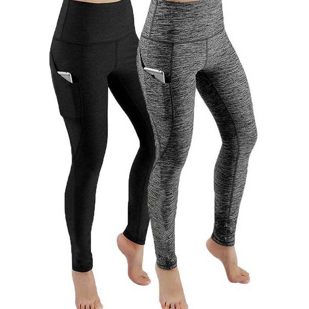 Women's High-Waist Yoga Leggings with Side Pockets by HitMyNeed