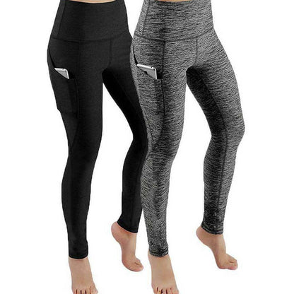 Women's High-Waist Yoga Leggings with Side Pockets by HitMyNeed