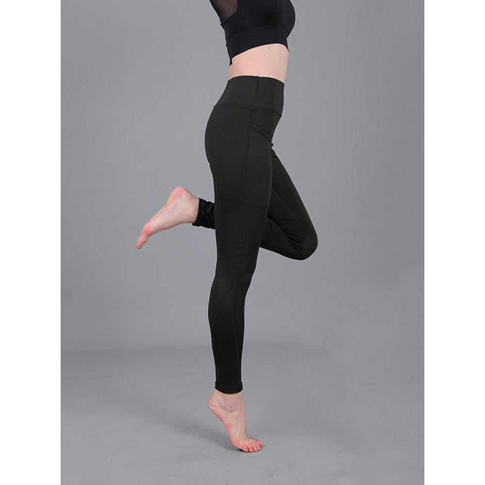 Women's High-Waist Yoga Leggings with Side Pockets by HitMyNeed