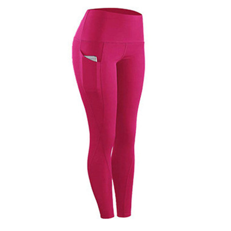 Women's High-Waist Yoga Leggings with Side Pockets rhodo xxl by HitMyNeed