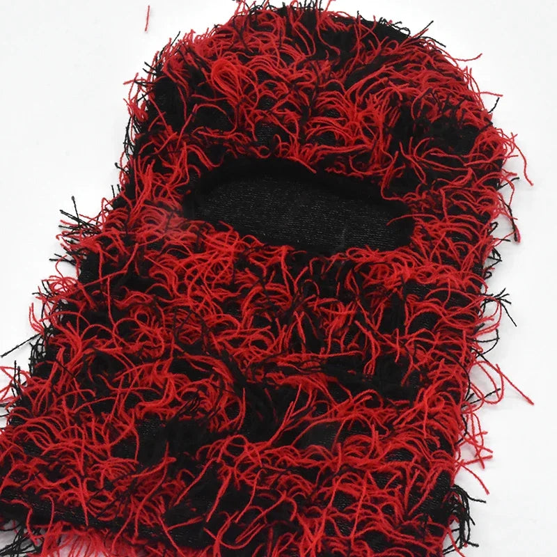 Women's Hip Hop Camouflage Fuzzy Full Face Balaclava by HitMyNeed