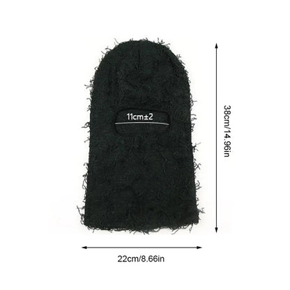 Women's Hip Hop Camouflage Fuzzy Full Face Balaclava by HitMyNeed