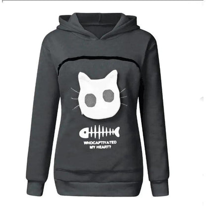 Women's Hoodie with Pet Carrier Pouch dg xl by HitMyNeed