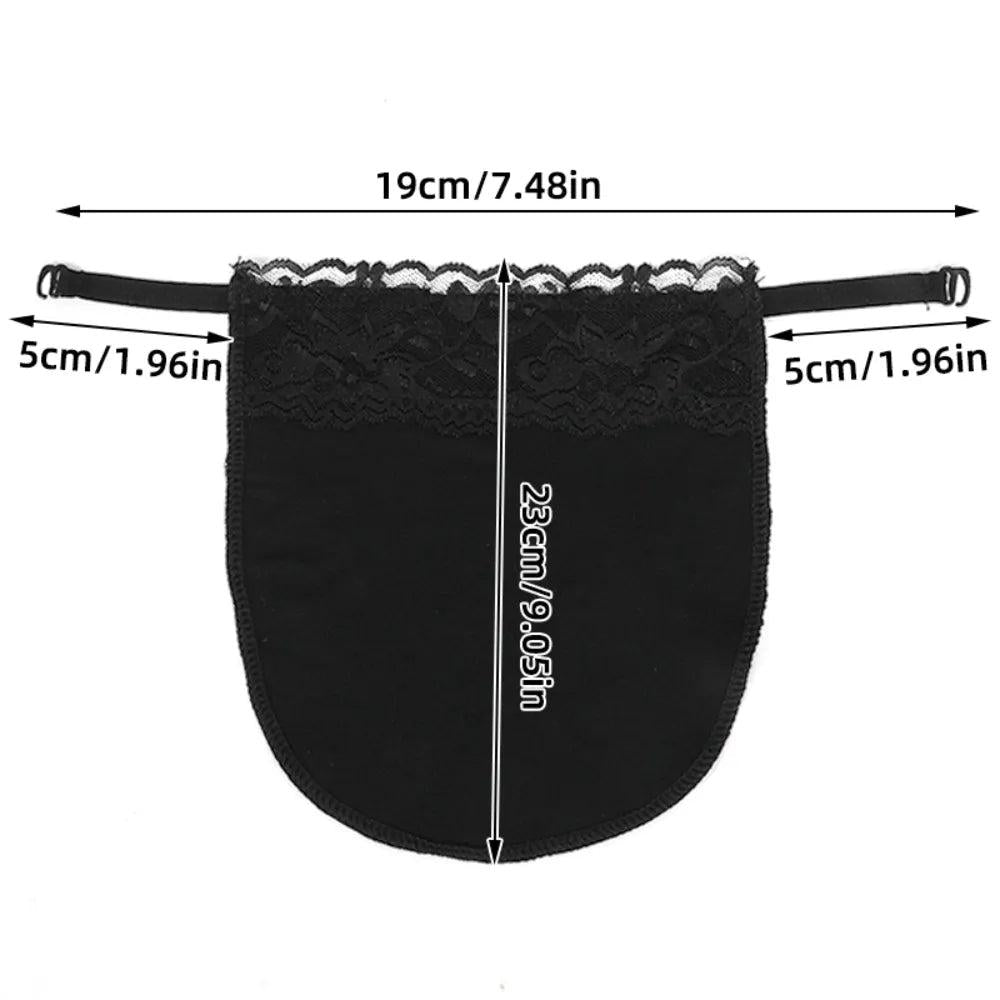 Women's Lace Clip-On Modesty Panel & Fake Collar by HitMyNeed