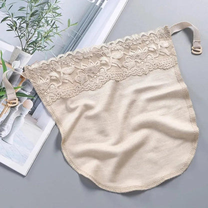 Women's Lace Clip-On Modesty Panel & Fake Collar nude by HitMyNeed
