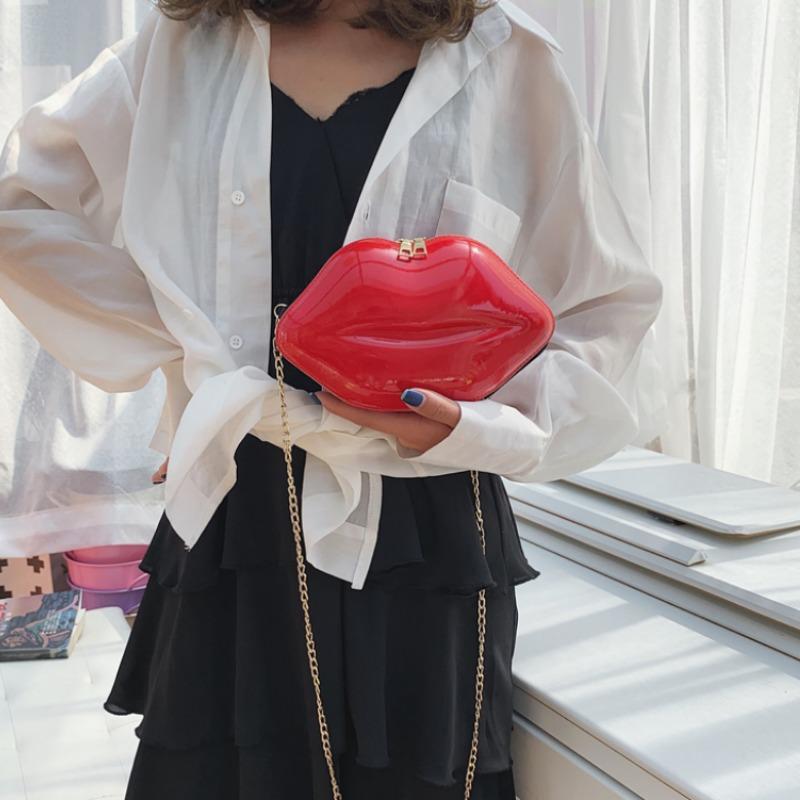Women's Lips Crossbody Shoulder Bag by HitMyNeed