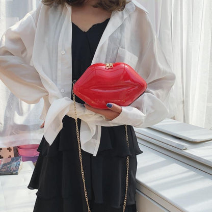 Women's Lips Crossbody Shoulder Bag by HitMyNeed